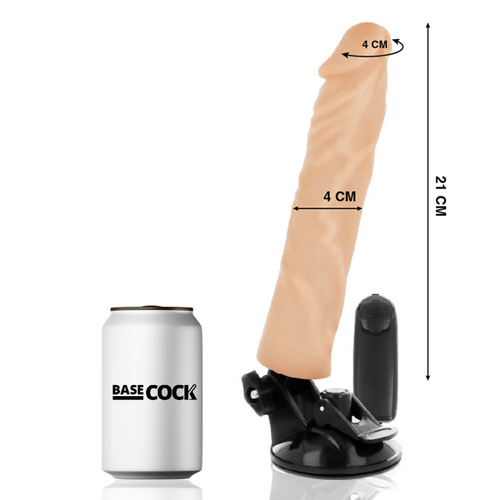 Basecock - Realistischer Vibrator Mit Fernbedienung Natãœrlicher 21 Cm -O- 4 Cm