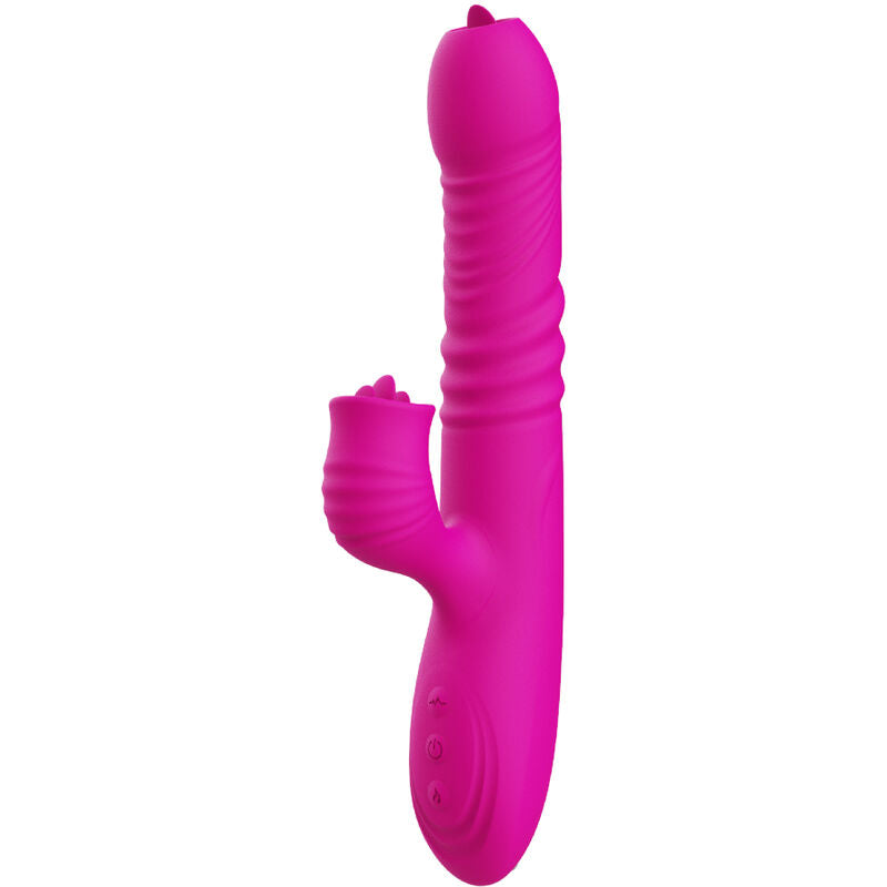 Armony - Fanny Multifunktions-Doppelzungenvibrator Fuchsia Wã„Rmeeffekt