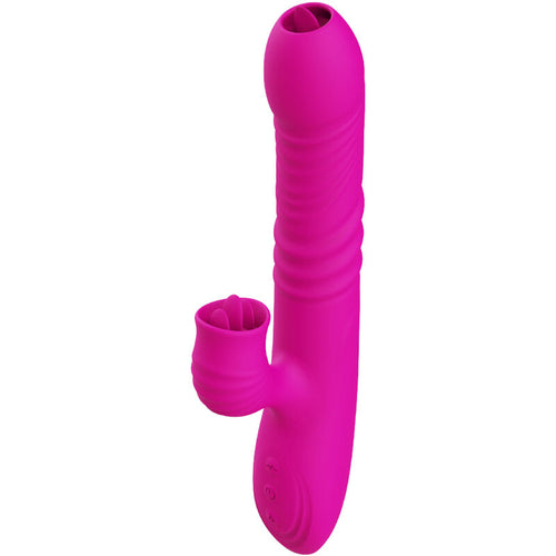 Armony - Fanny Multifunktions-Doppelzungenvibrator Fuchsia Wã„Rmeeffekt