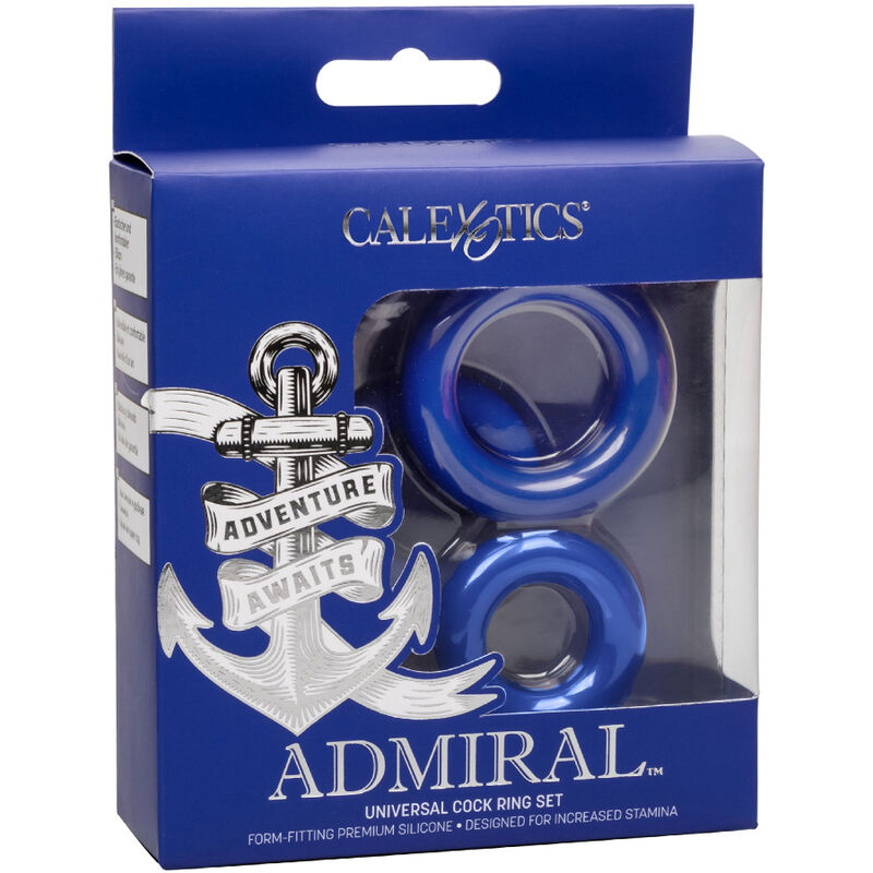 Calexotics - Admiral Cock Ring Set Blau