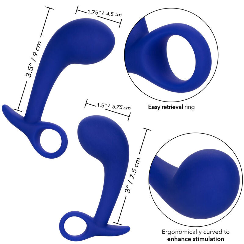 Calexotics - Admiral Set 2 Analplug Blau