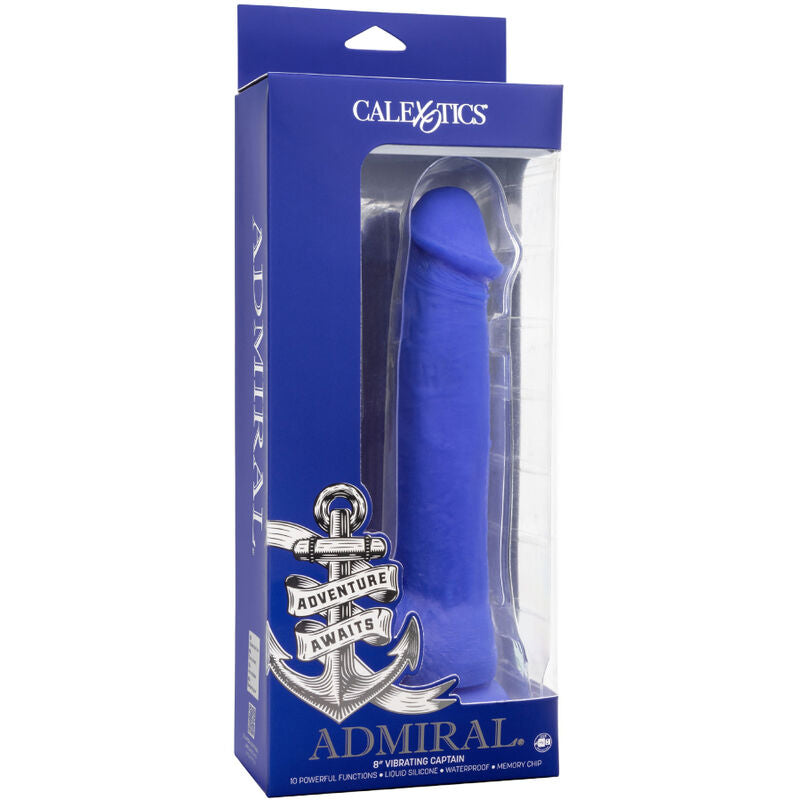 Calexotics - Admiral Captain Realistic Dildo Vibrator Blue