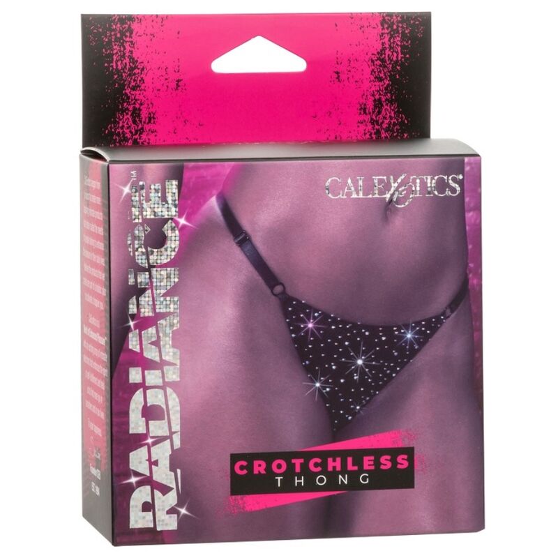Calexotics - Radiance Rhinestone Thong Crotchless