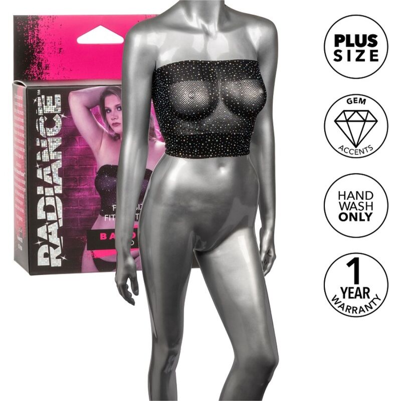 Calexotics - Radiance Bandeau Top Rhinestone Plus Size