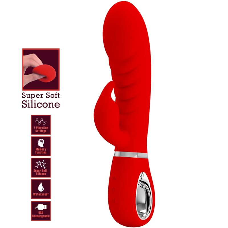 Pretty Love - Prescott Multifunctional G-Spot Vibrator Red