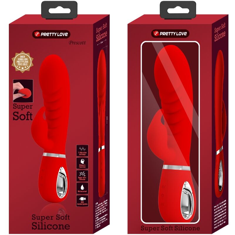 Pretty Love - Prescott Multifunctional G-Spot Vibrator Red