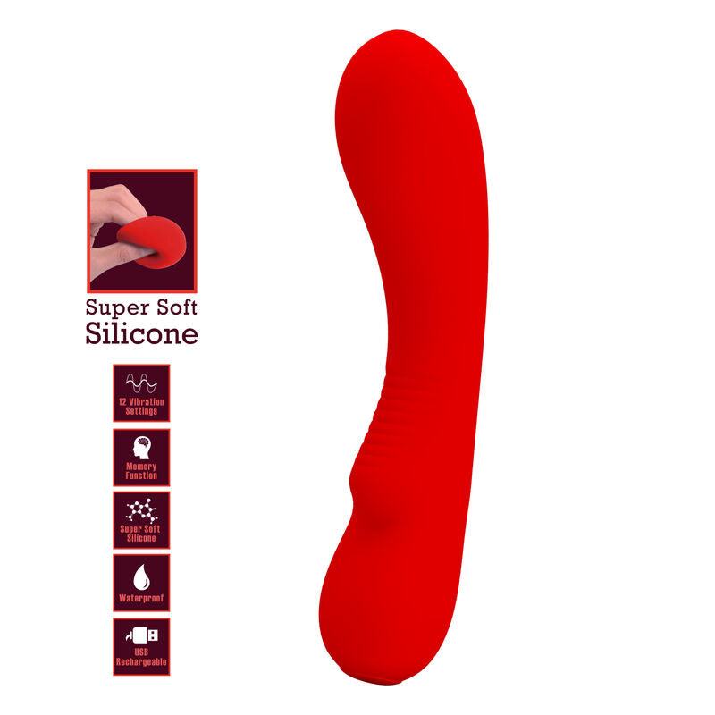 Pretty Love - Prescott Wiederaufladbarer Vibrator Rot