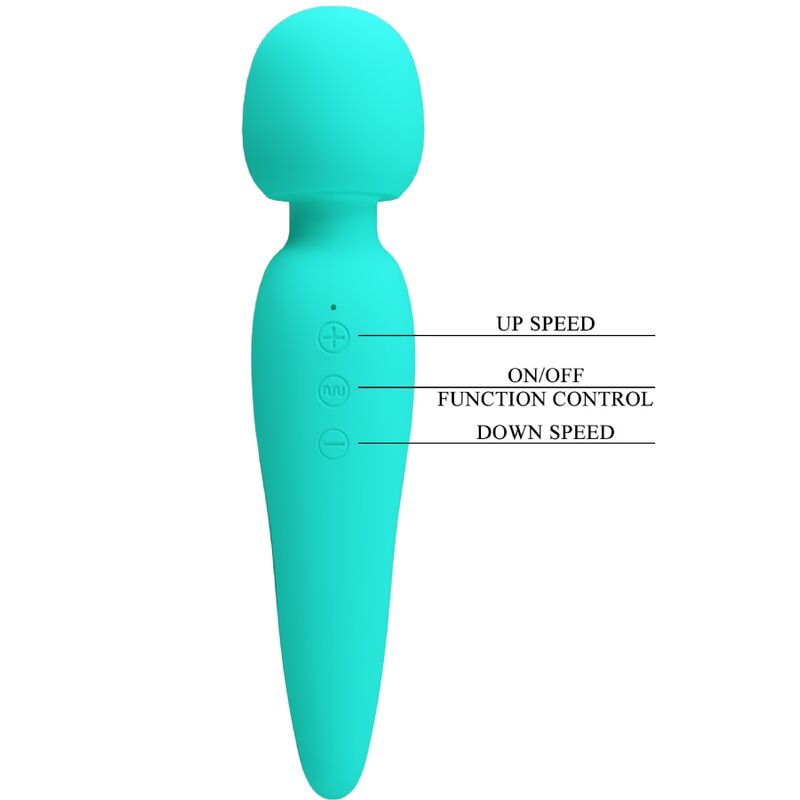 Pretty Love - Meredith Massager 12 Vibrationsmodi Aqua Grãœn