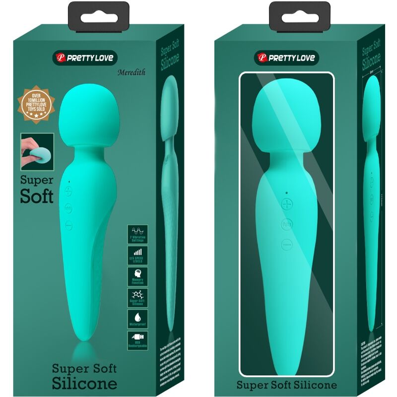 Pretty Love - Meredith Massager 12 Vibrationsmodi Aqua Grãœn
