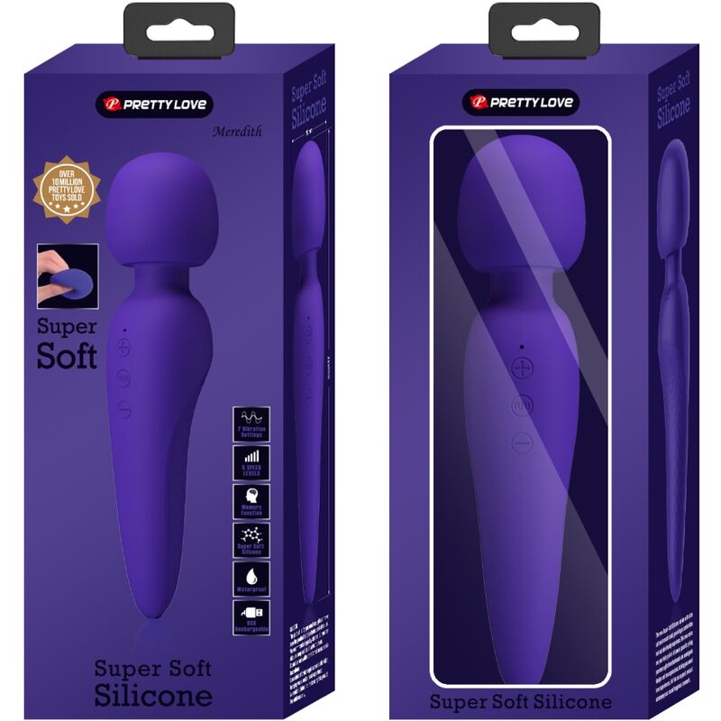 Pretty Love - Meredith Massager 12 Vibrationsmodi Lila