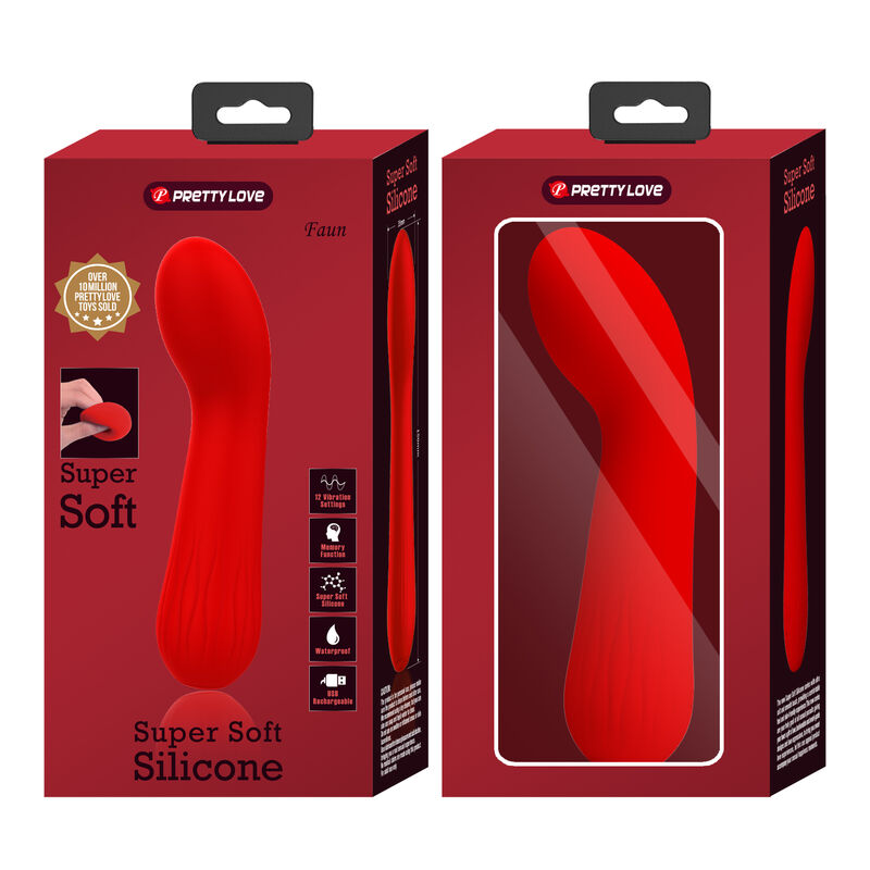 Pretty Love - Faun Wiederaufladbarer Vibrator Rot