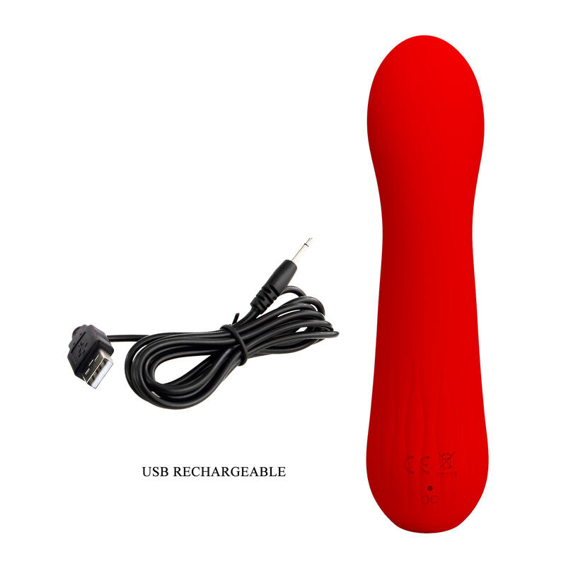 Pretty Love - Faun Wiederaufladbarer Vibrator Rot