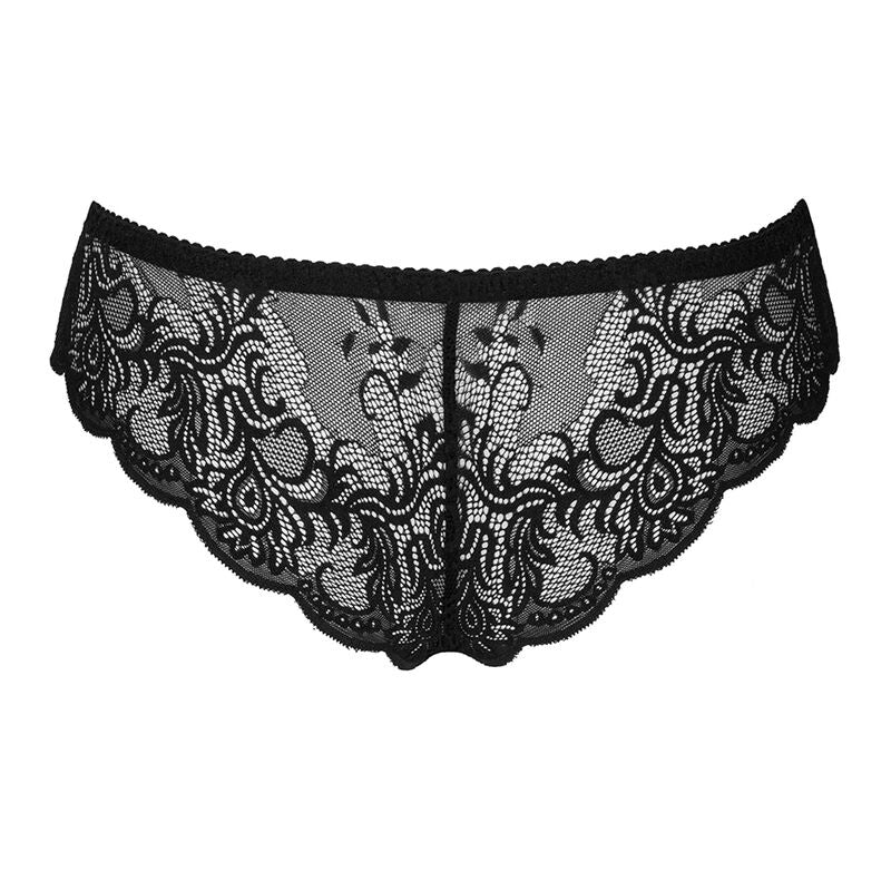 Livco Corsetti Fashion - Love Story Lc 90679 Panty Mit Schrittfreien Ohne Schwarz