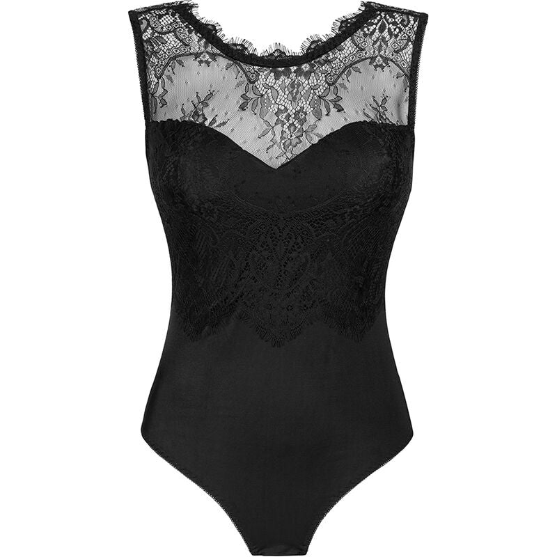 Livco Corsetti Fashion - Mudienin Lc 90654 Schwarzer Body L/Xl