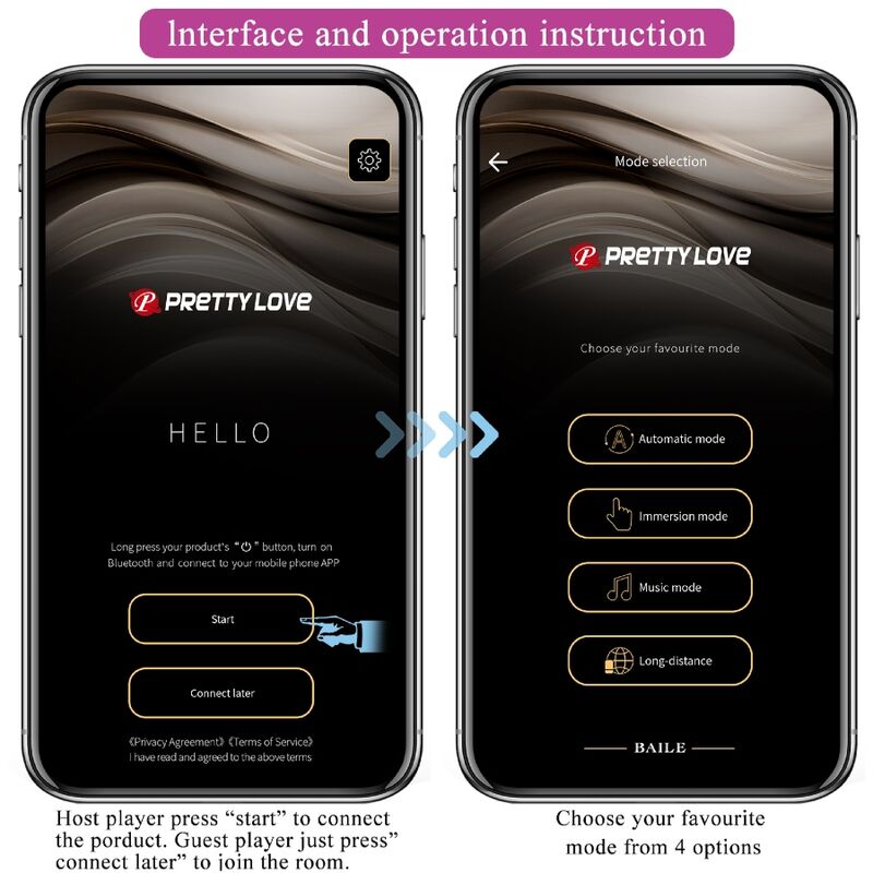 PRETTY LOVE - BILLY VIBRATIONSFERNBEDIENUNG LILA KOSTENLOSE APP