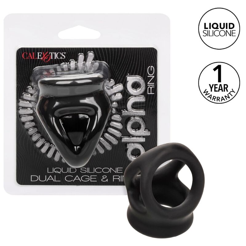 Calexotics - Alpha Dual Cage Ring Schwarz