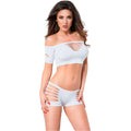Chilirose - Cr 3779 Set Zweiteilig Weiss S/M