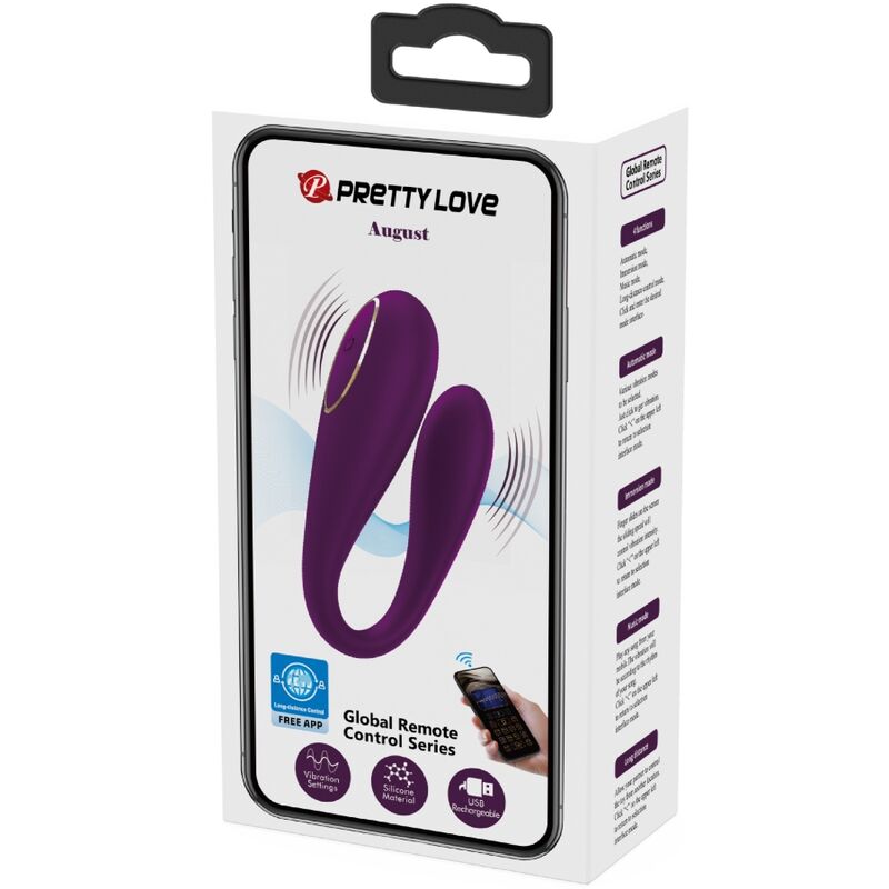 Pretty Love - August Remote Global Dual Pleasure Vibrator