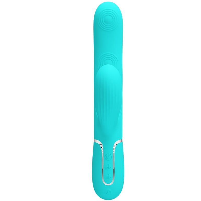 Pretty Love - Perlita Multifunktions-3-In-1-G-Punkt-Vibrator Aqua Grãœn