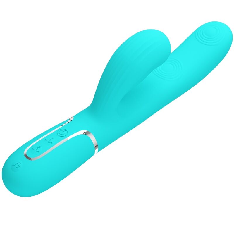 Pretty Love - Perlita Multifunktions-3-In-1-G-Punkt-Vibrator Aqua Grãœn