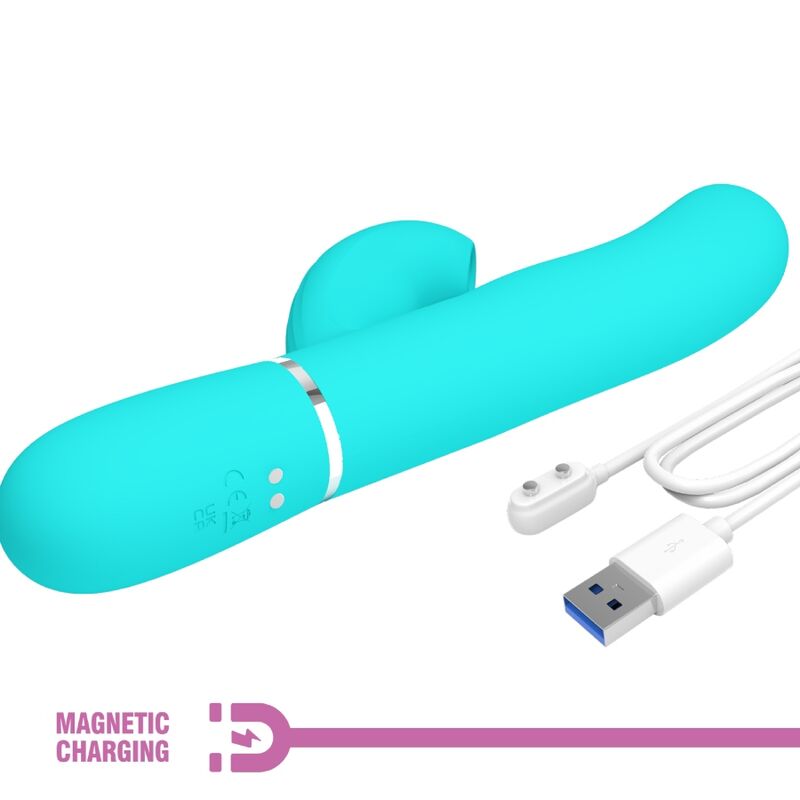 Pretty Love - Perlita Multifunktions-3-In-1-G-Punkt-Vibrator Aqua Grãœn