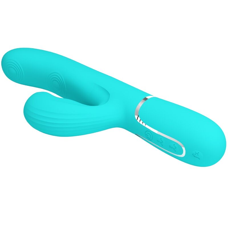 Pretty Love - Perlita Multifunktions-3-In-1-G-Punkt-Vibrator Aqua Grãœn