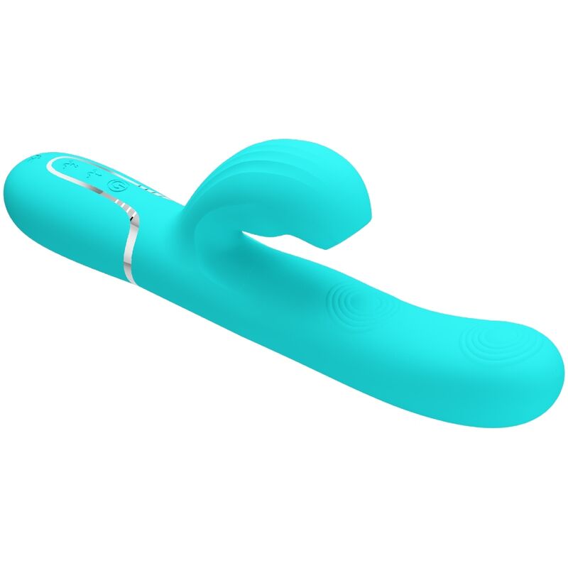 Pretty Love - Perlita Multifunktions-3-In-1-G-Punkt-Vibrator Aqua Grãœn
