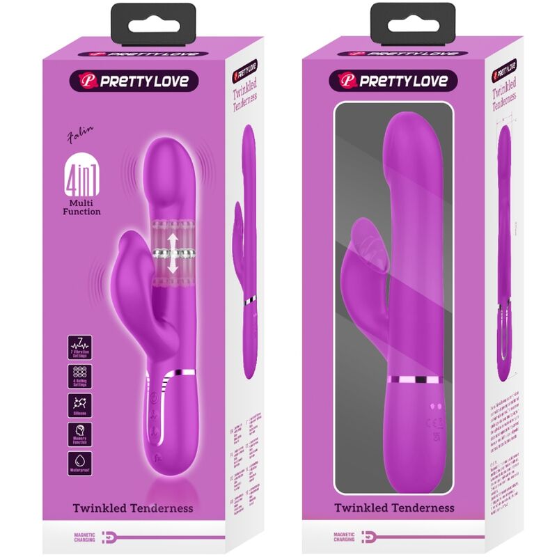Pretty Love - Rabbit Vibrator Beads Violet