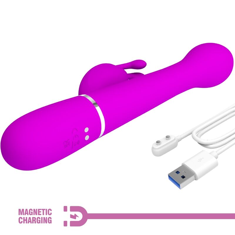 Pretty Love - Dejon Rabbit Vibrator 3-in-1 Multifunctional Purple