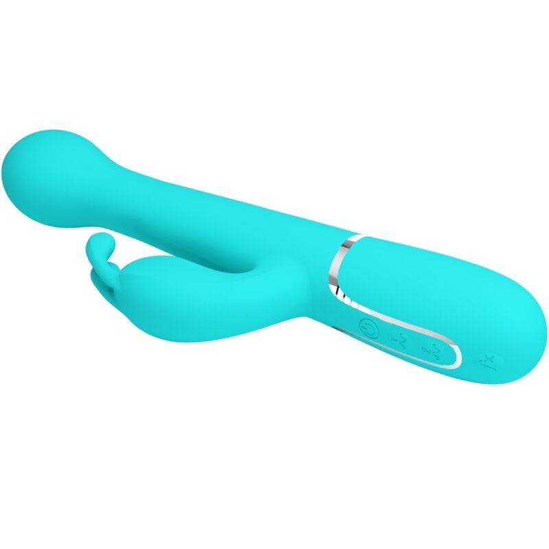 Pretty Love - Dejon Rabbit Vibrator 3-in-1 Multifunction Aqua Green