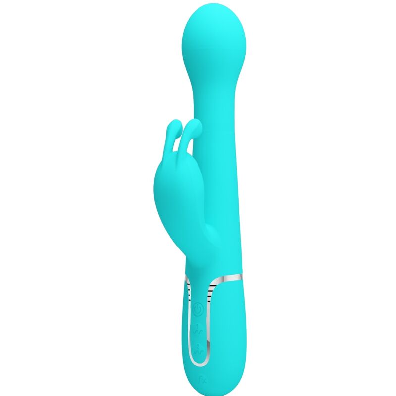 Pretty Love - Dejon Rabbit Vibrator 3-in-1 Multifunction Aqua Green