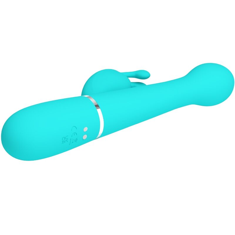 Pretty Love - Dejon Rabbit Vibrator 3-in-1 Multifunction Aqua Green