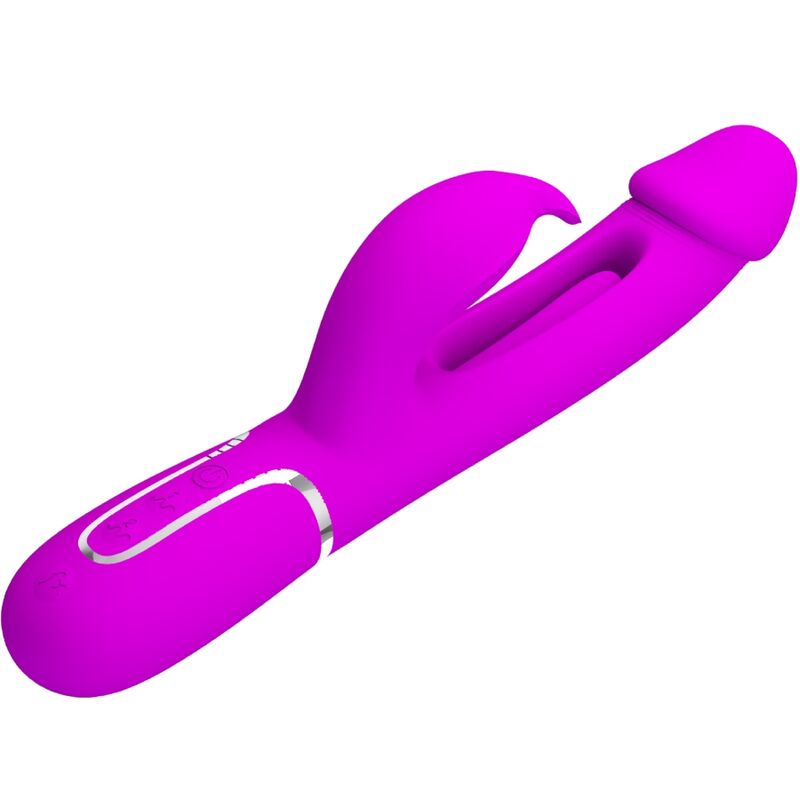 Pretty Love - Dejon Rabbit Vibrator 3-in-1 Multifunctional Fuchsia