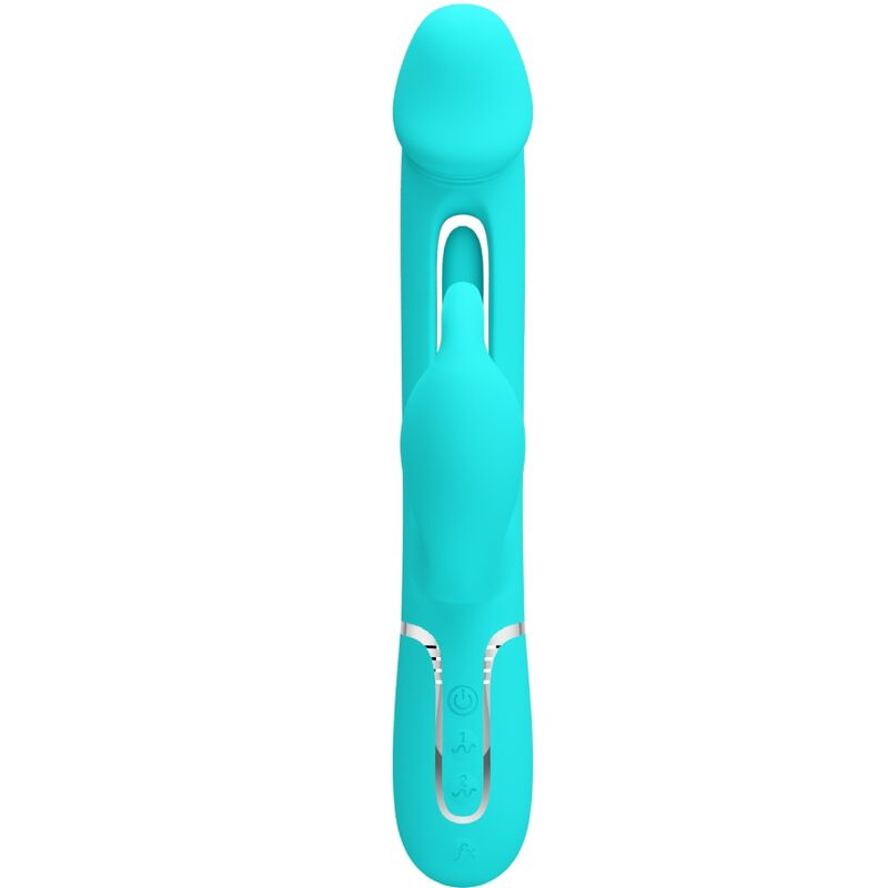Pretty Love - Dejon Rabbit Vibrator 3-in-1 Multifunctional Aqua Green