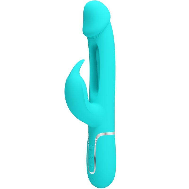 Pretty Love - Dejon Rabbit Vibrator 3-in-1 Multifunctional Aqua Green