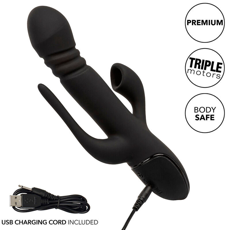 Calexotics - Triple Euphoria Vibrator Black