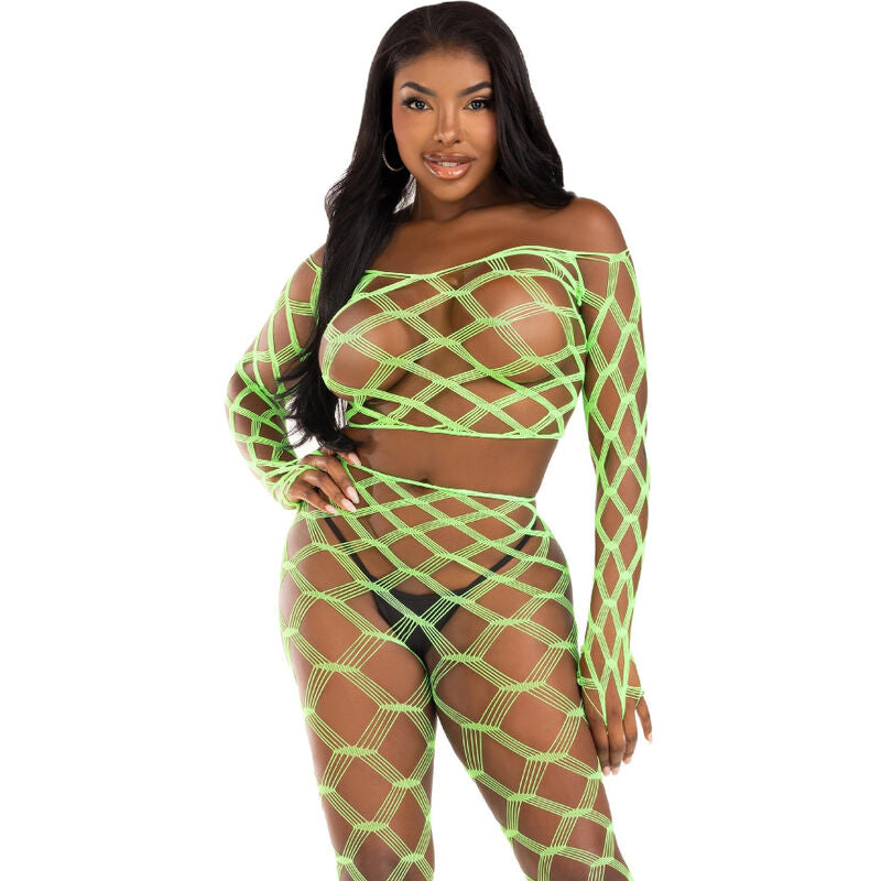 Leg Avenue - Top & Leggins Hardcore Grãœn