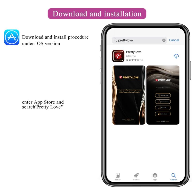 Pretty Love - Nymph Vibrierendes Ei App-Gesteuert Lila
