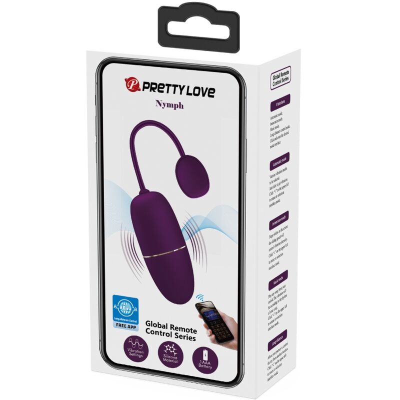 Pretty Love - Nymph Vibrierendes Ei App-Gesteuert Lila