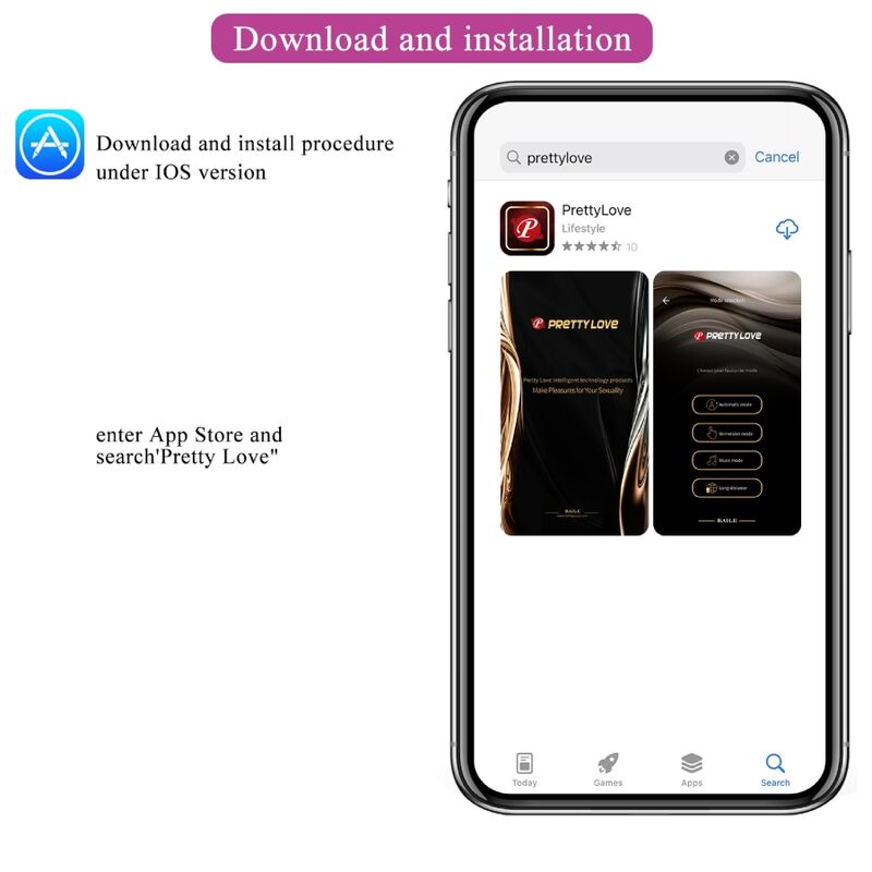 Pretty Love - Baird G-Spot 12 Vibrationen Wiederaufladbar Lila App