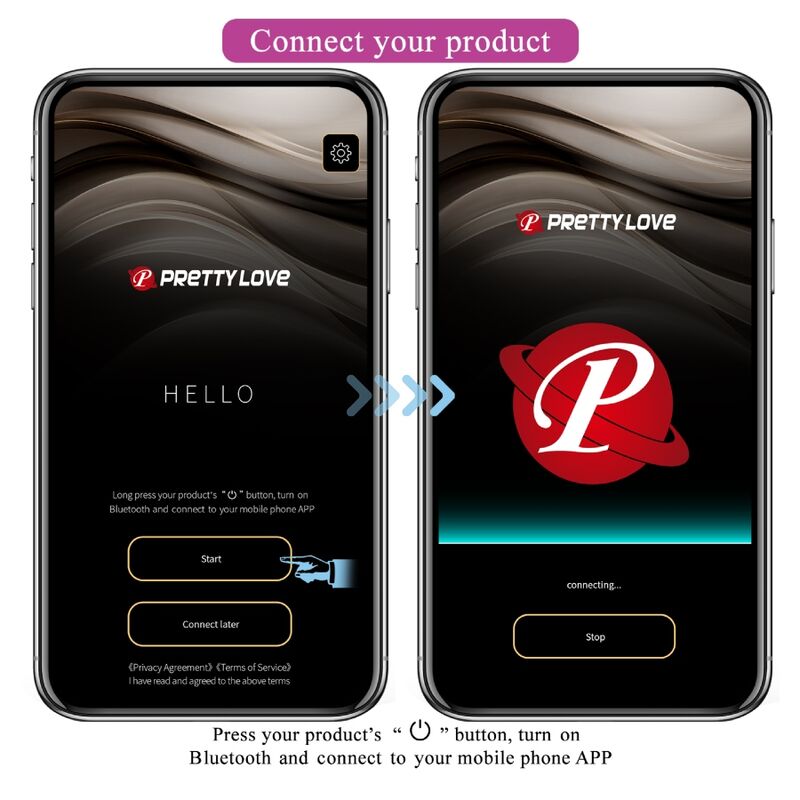 Pretty Love - Baird G-Spot 12 Vibrationen Wiederaufladbar Lila App