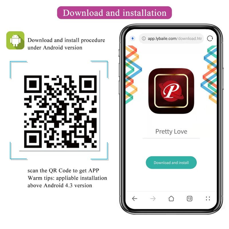 Pretty Love - Fisherman App-Gesteuertes Vibrierendes Ei Lila