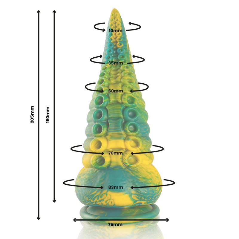 Epic - Cetus Grãœner Tentakel-Dildo, Grosse Grã–Sse