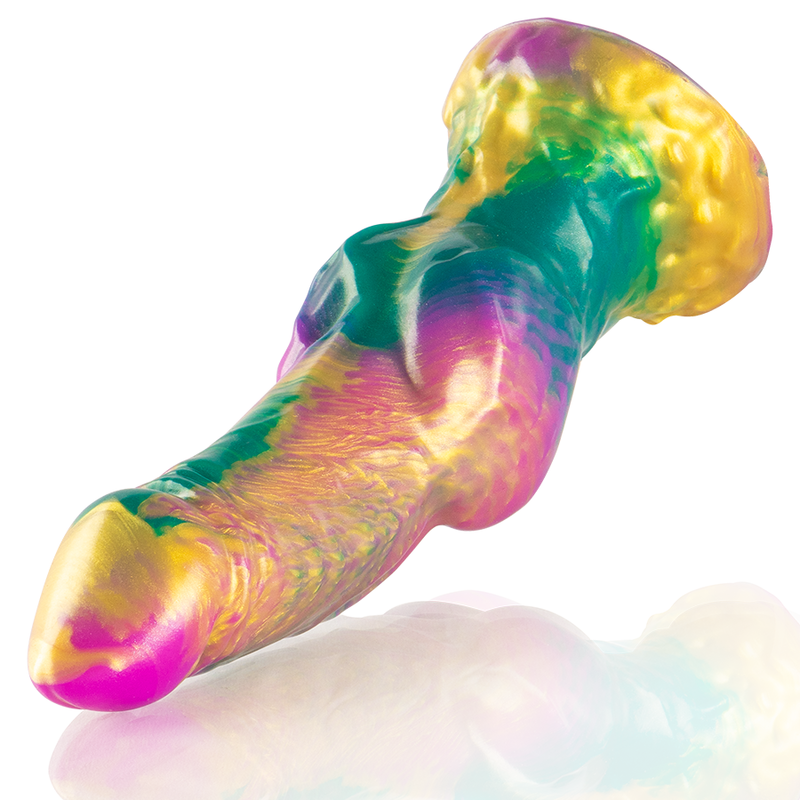 Epic - Iris Dildo with Rainbow-Colored Pleasure Testicles
