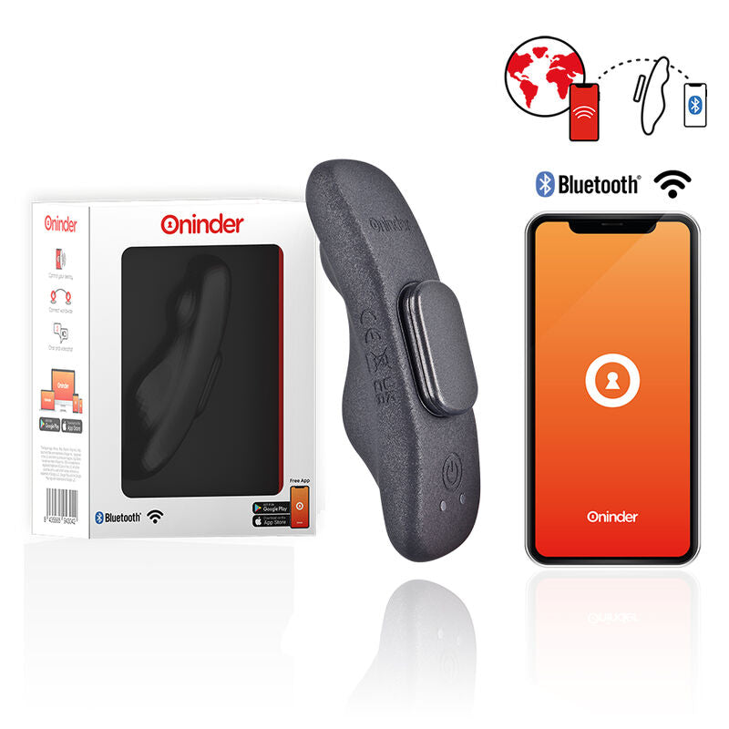 Oninder - Manila Panty Wiederaufladbarer Vibrator 9 Geschwindigkeiten 9,6 Cm X 2,6 Cm - Kostenlose App