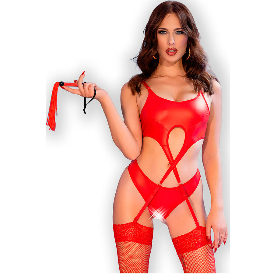 Chilirose - Cr 4625 Set Vierteilig, Oberteil, Rot, L