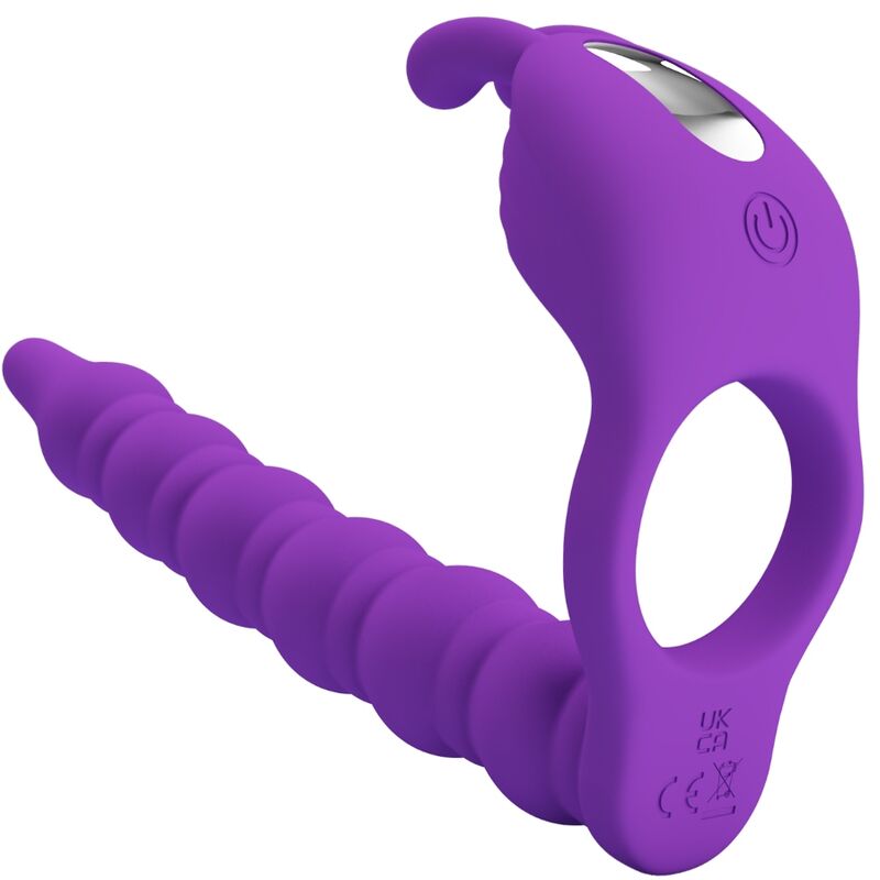 PRETTY LOVE - BlaxLACKNEY PENISRINGE MIT VIBRATOR-PLUG