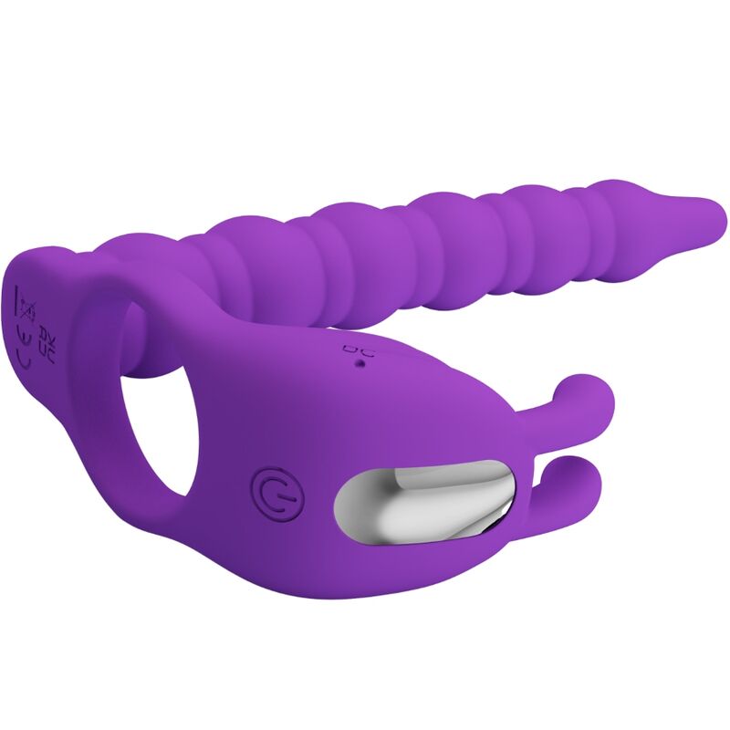 PRETTY LOVE - BlaxLACKNEY PENISRINGE MIT VIBRATOR-PLUG