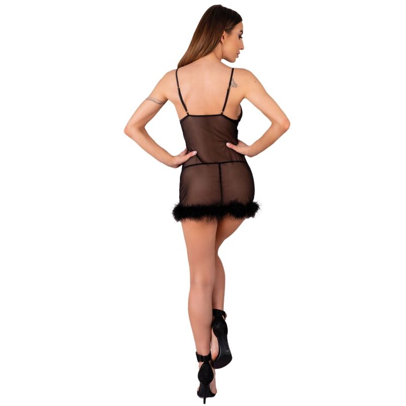 Livco Corsetti Fashion - Zerunam Set Babydoll + Schwarzer Tanga