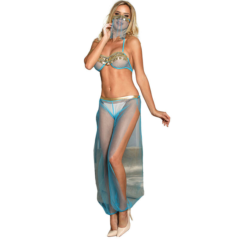 Subblime - Blue Indian-Style Lingerie Set S/M